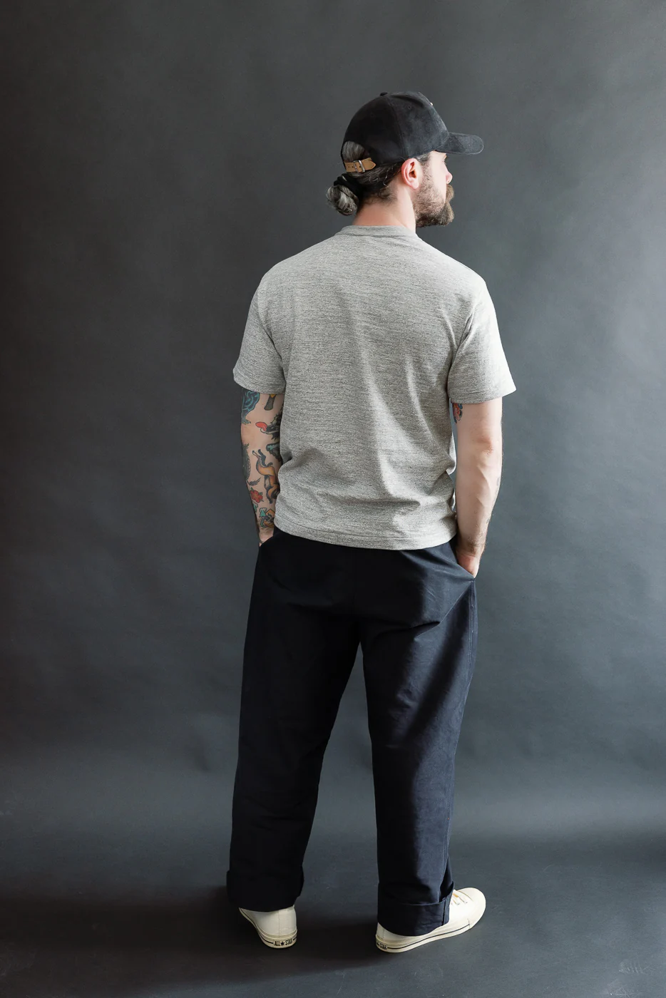 Lot 4601 - Slubby Cotton T-Shirt - Heather Grey - Image 7