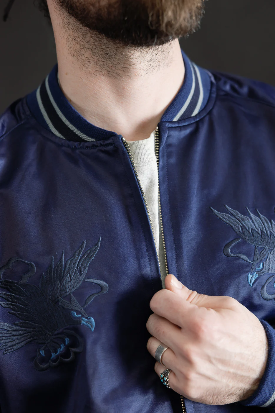 4622 - Sukajan Jacket - Indigo Dyed - Image 19