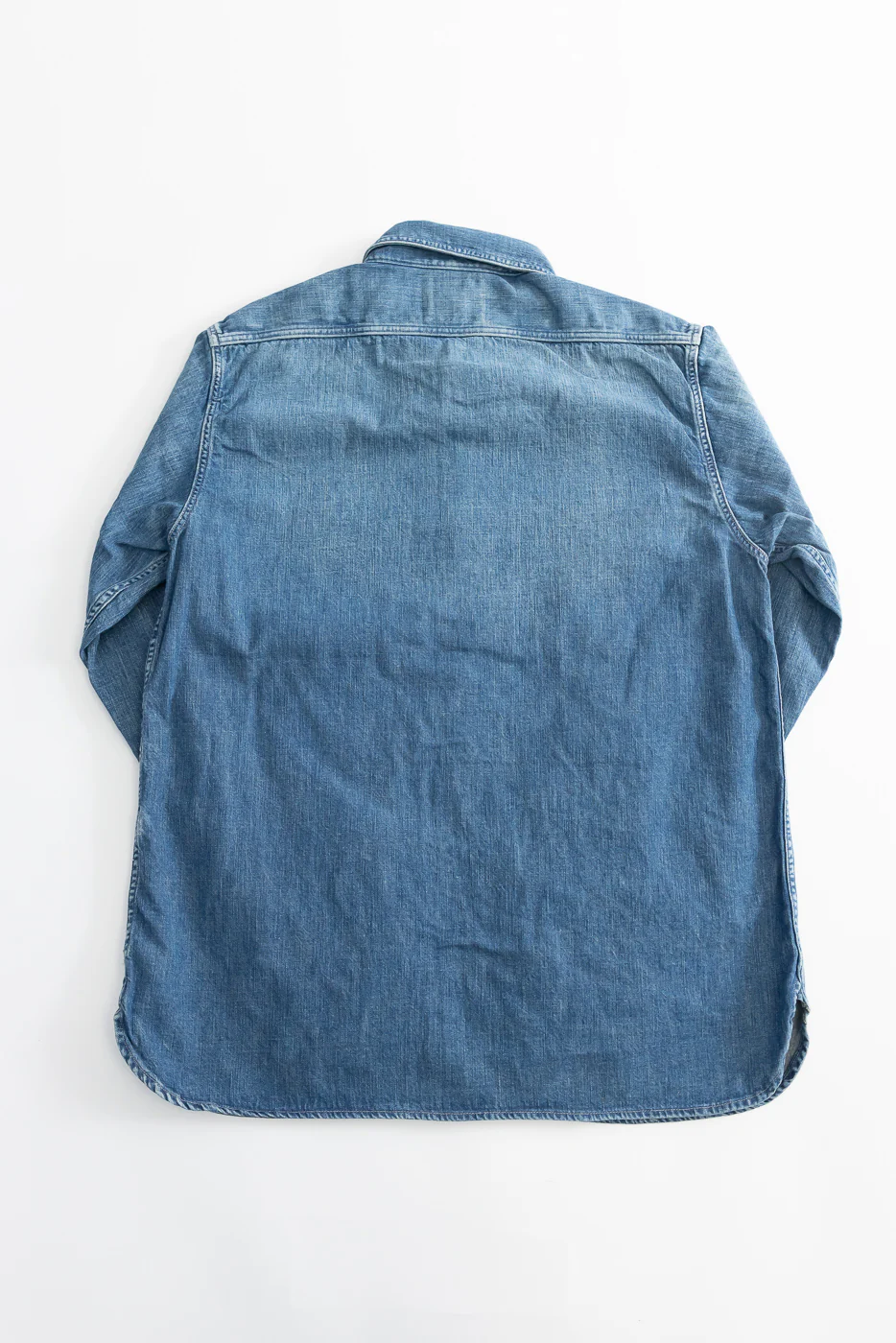 4890HW-19 - Denim Work Shirt Hand Wash - Indigo - Image 5