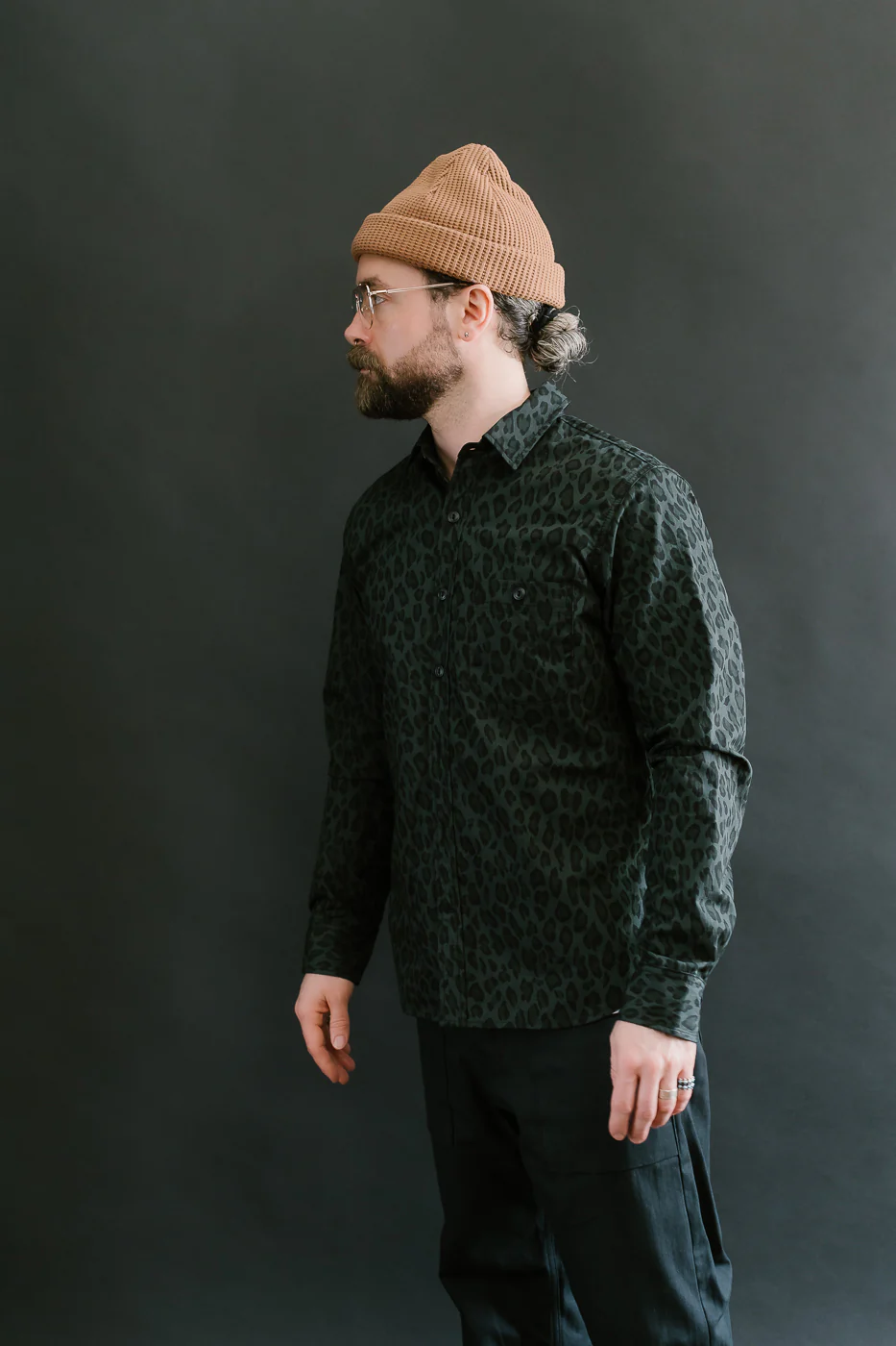 4oz - Oxford Shirt Dark Cheetah Camo - Green - Image 16