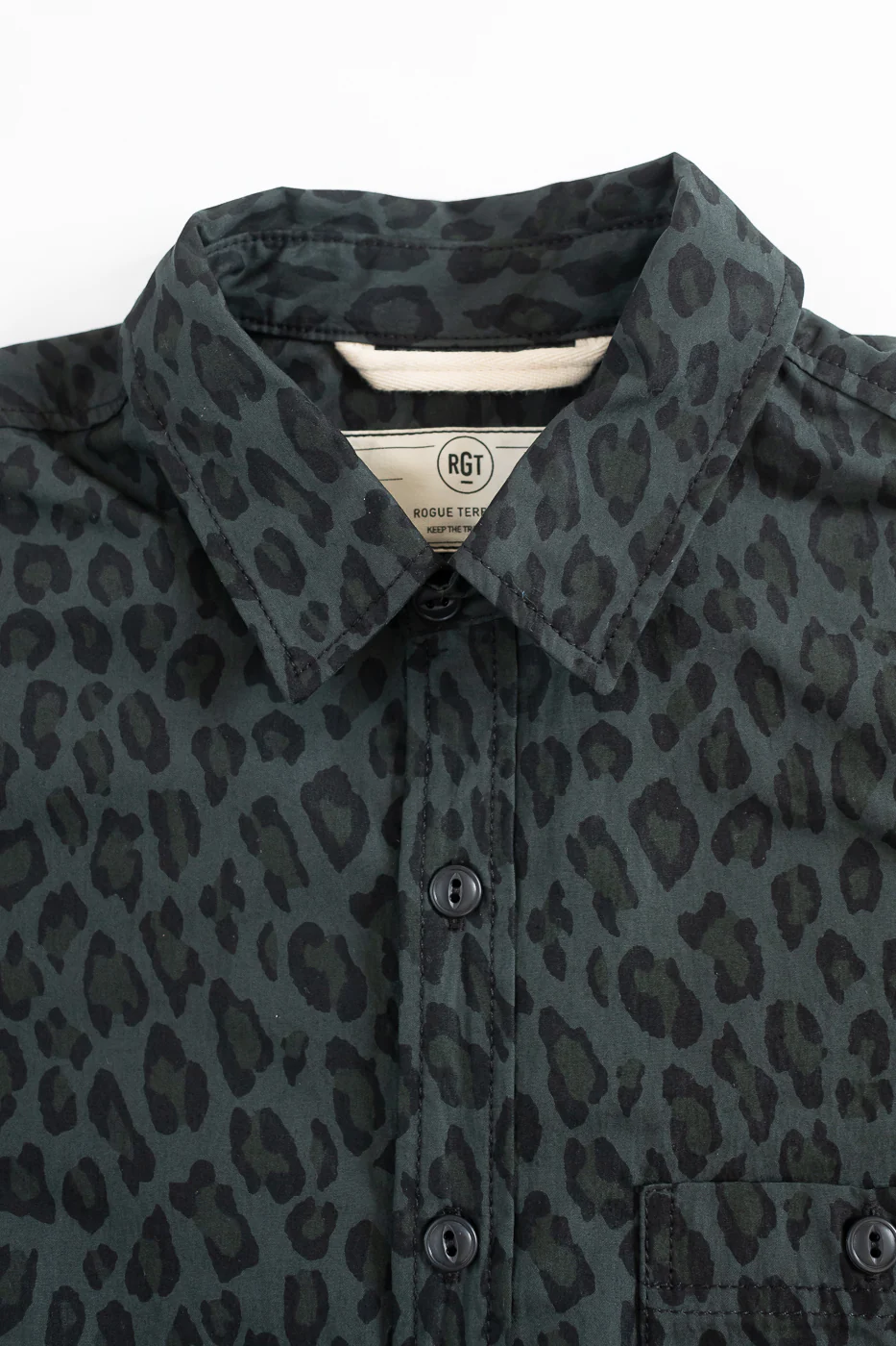 4oz - Oxford Shirt Dark Cheetah Camo - Green - Image 2