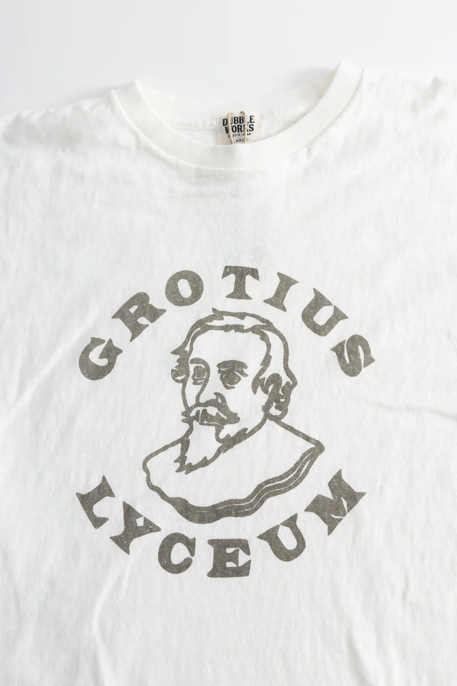 5.4oz - Raffy Tenjiku Printed T-Shirt "Grotius" - Off White - Image 2