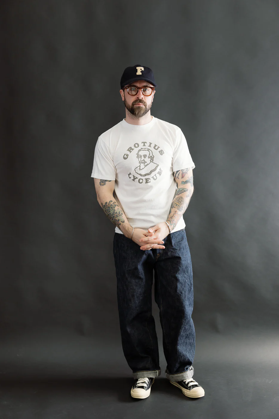 5.4oz - Raffy Tenjiku Printed T-Shirt "Grotius" - Off White - Image 5