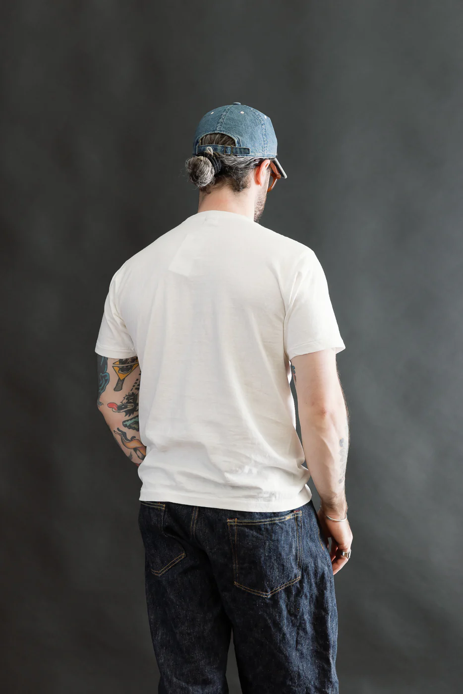 5.4oz - Raffy Tenjiku Printed T-Shirt "Seaplane" - Off White - Image 11