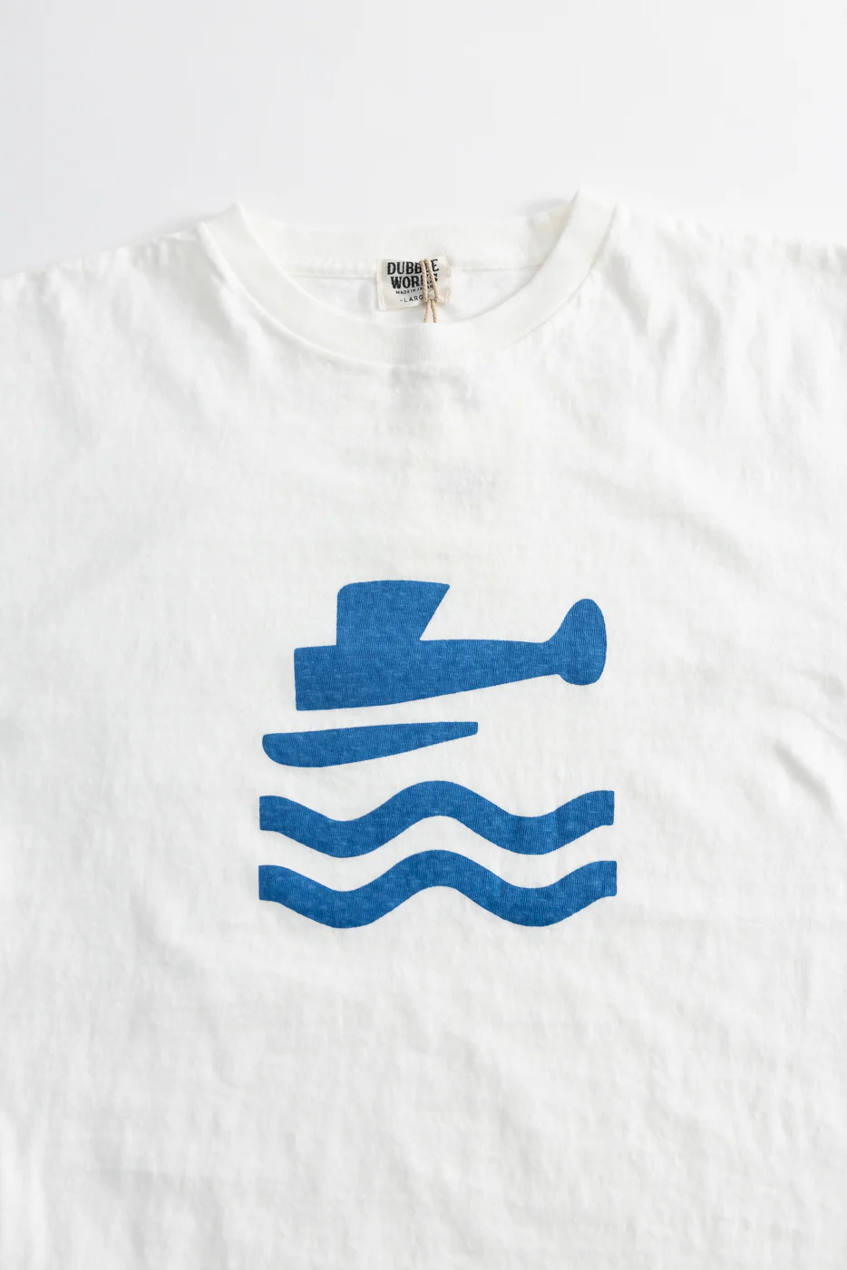 5.4oz - Raffy Tenjiku Printed T-Shirt "Seaplane" - Off White - Image 2