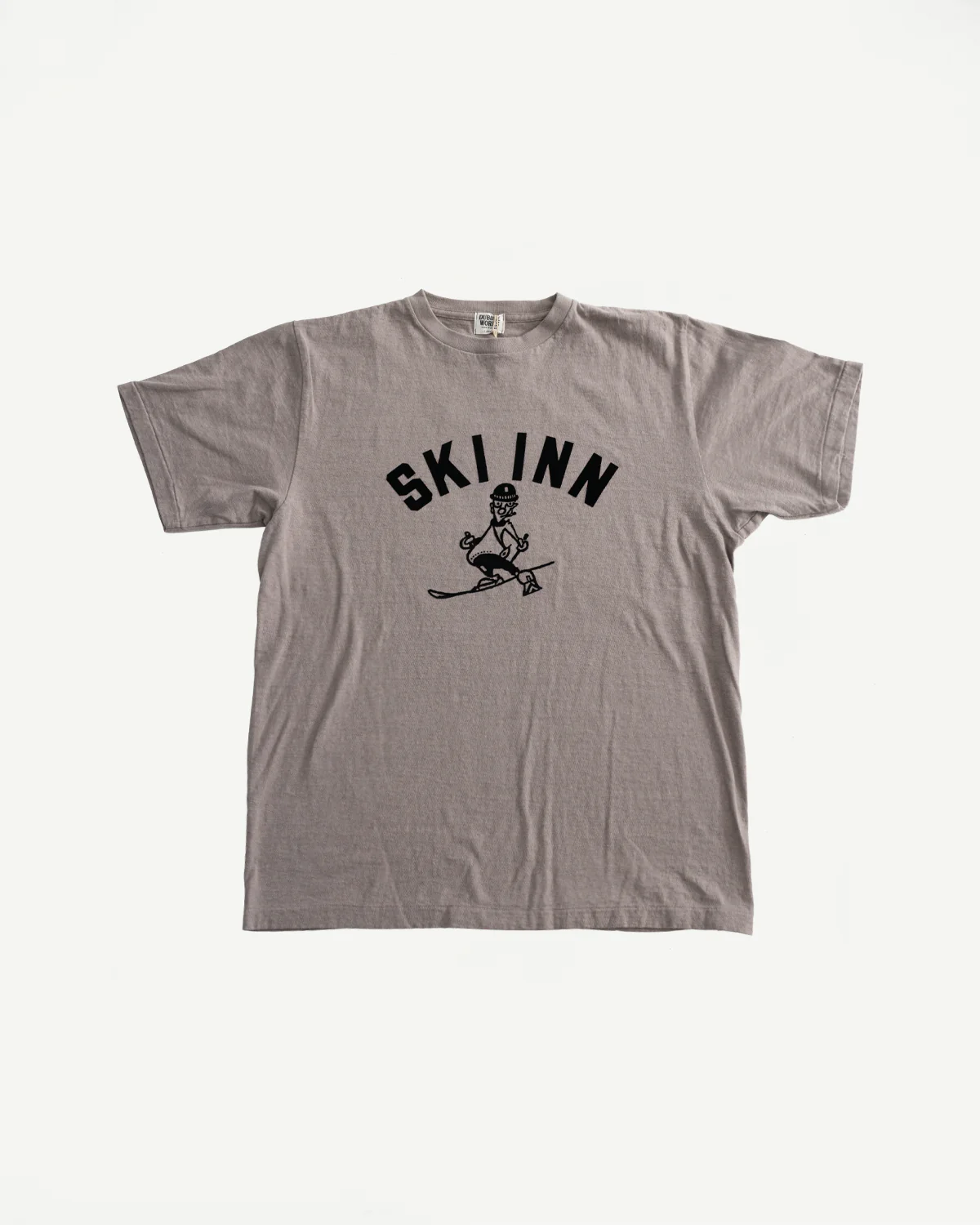 5.4oz - Raffy Tenjiku Printed T-Shirt "Ski Inn" - Grey