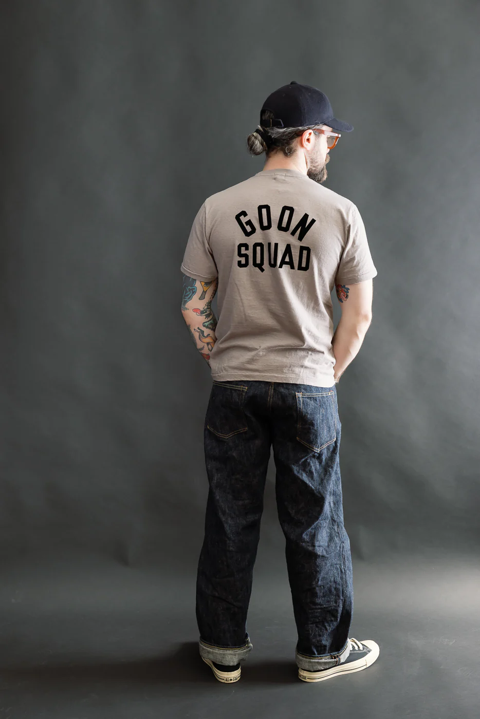 5.4oz - Raffy Tenjiku Printed T-Shirt "Ski Inn" - Grey - Image 7