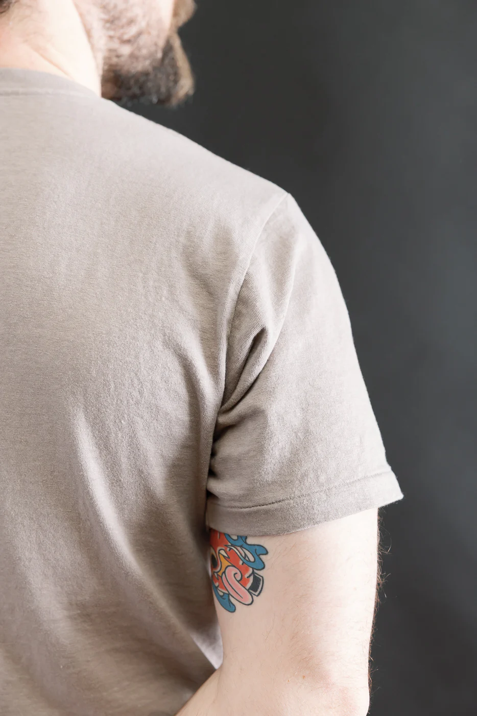 5.4oz - Raffy Tenjiku Printed T-Shirt "Skull & Crossbone" - Grey - Image 18