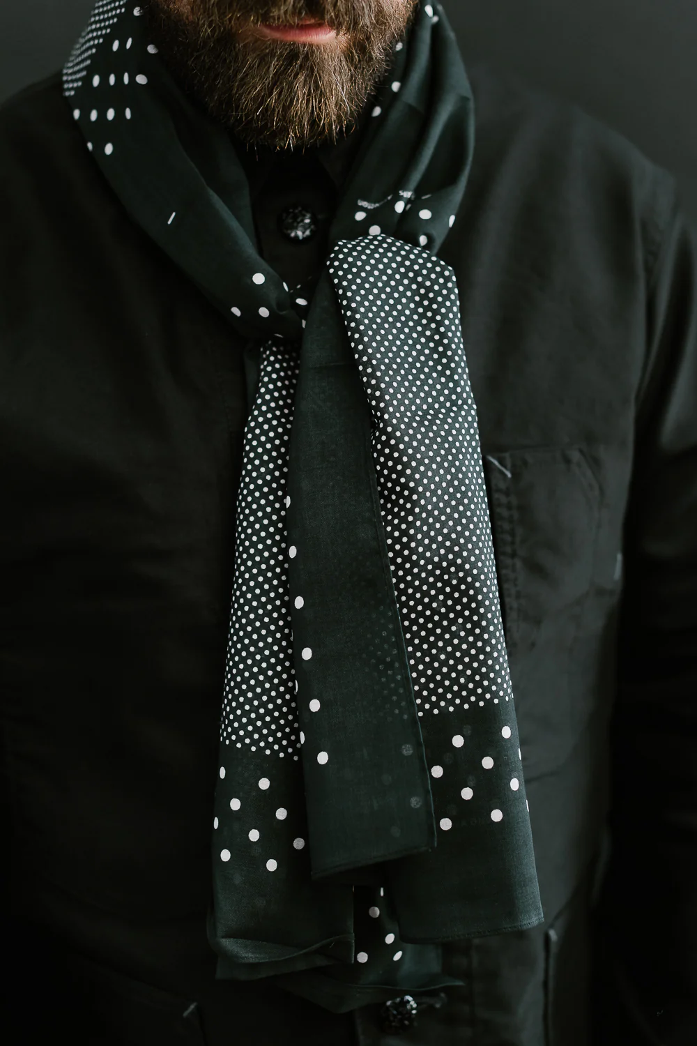 5001-CHA - Bandana Scarf Original 1993 Design - Charcoal - Image 11
