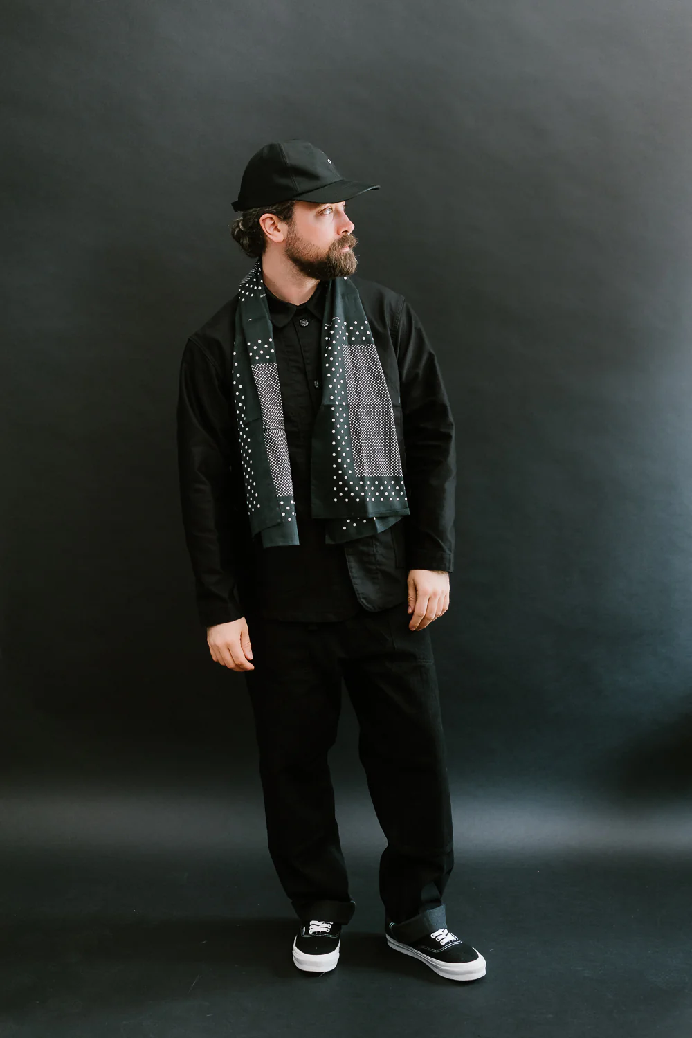 5001-CHA - Bandana Scarf Original 1993 Design - Charcoal - Image 5