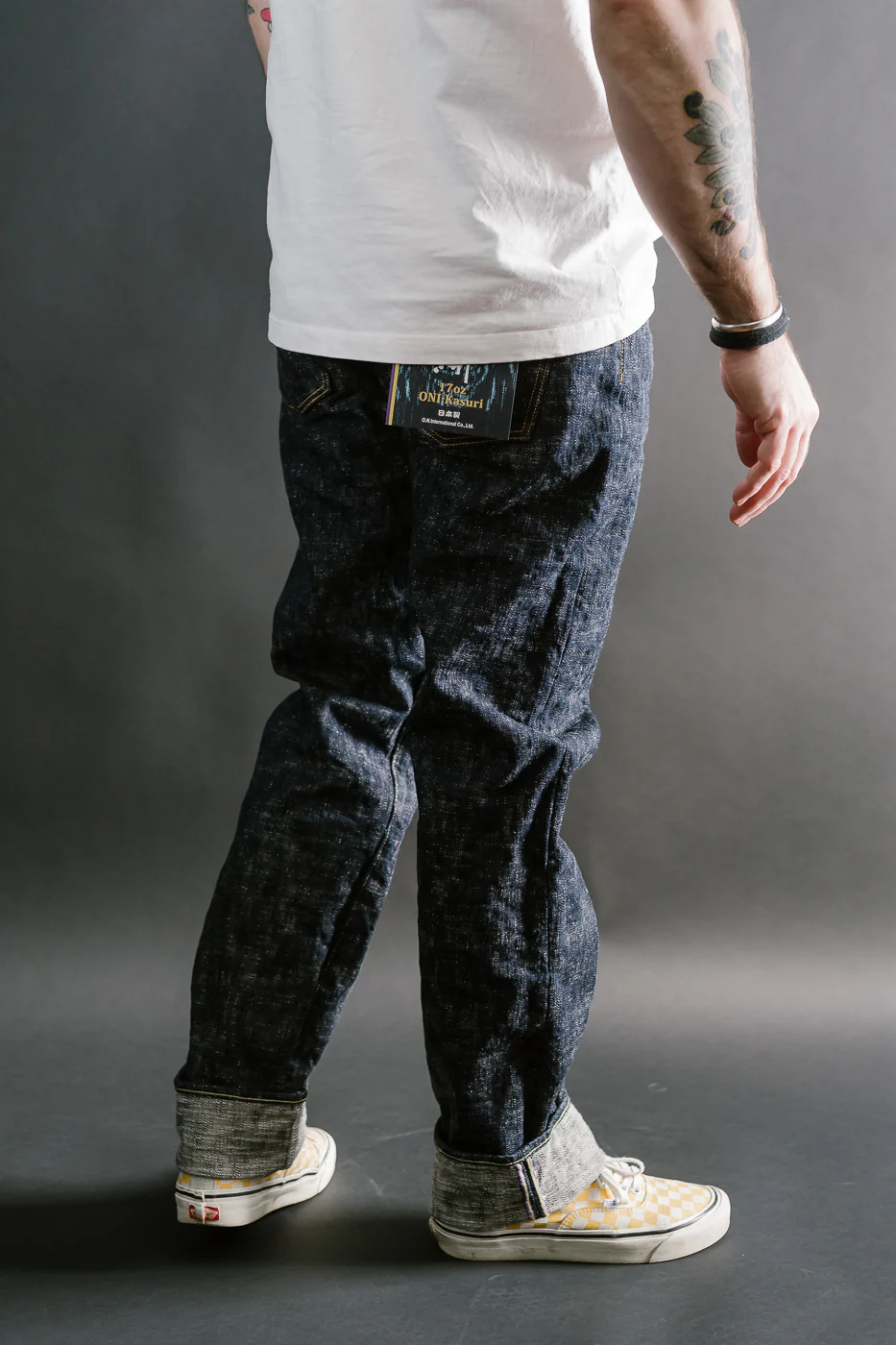 505-KA - 17oz "Kasuri" Slub Selvedge Denim - Retro Style Regular Straight - Image 12