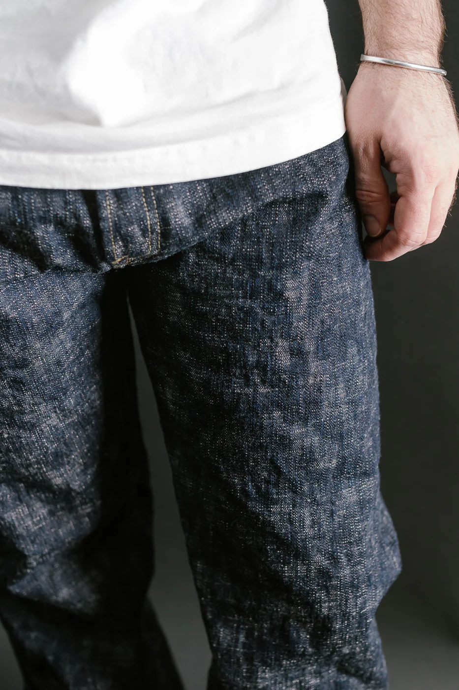505-KA - 17oz "Kasuri" Slub Selvedge Denim - Retro Style Regular Straight - Image 17