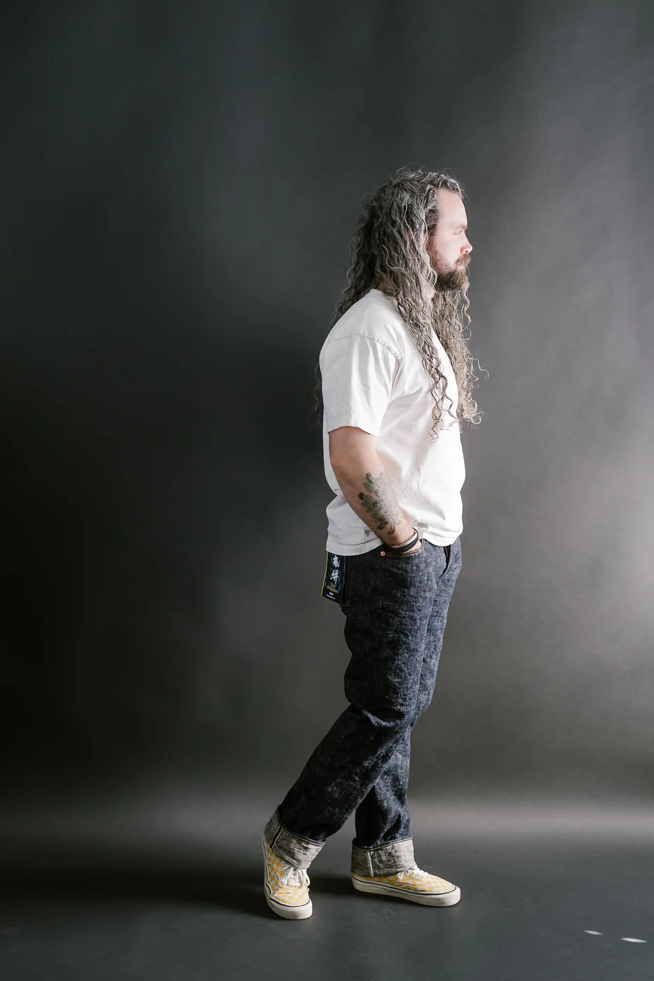 505-KA - 17oz "Kasuri" Slub Selvedge Denim - Retro Style Regular Straight - Image 8