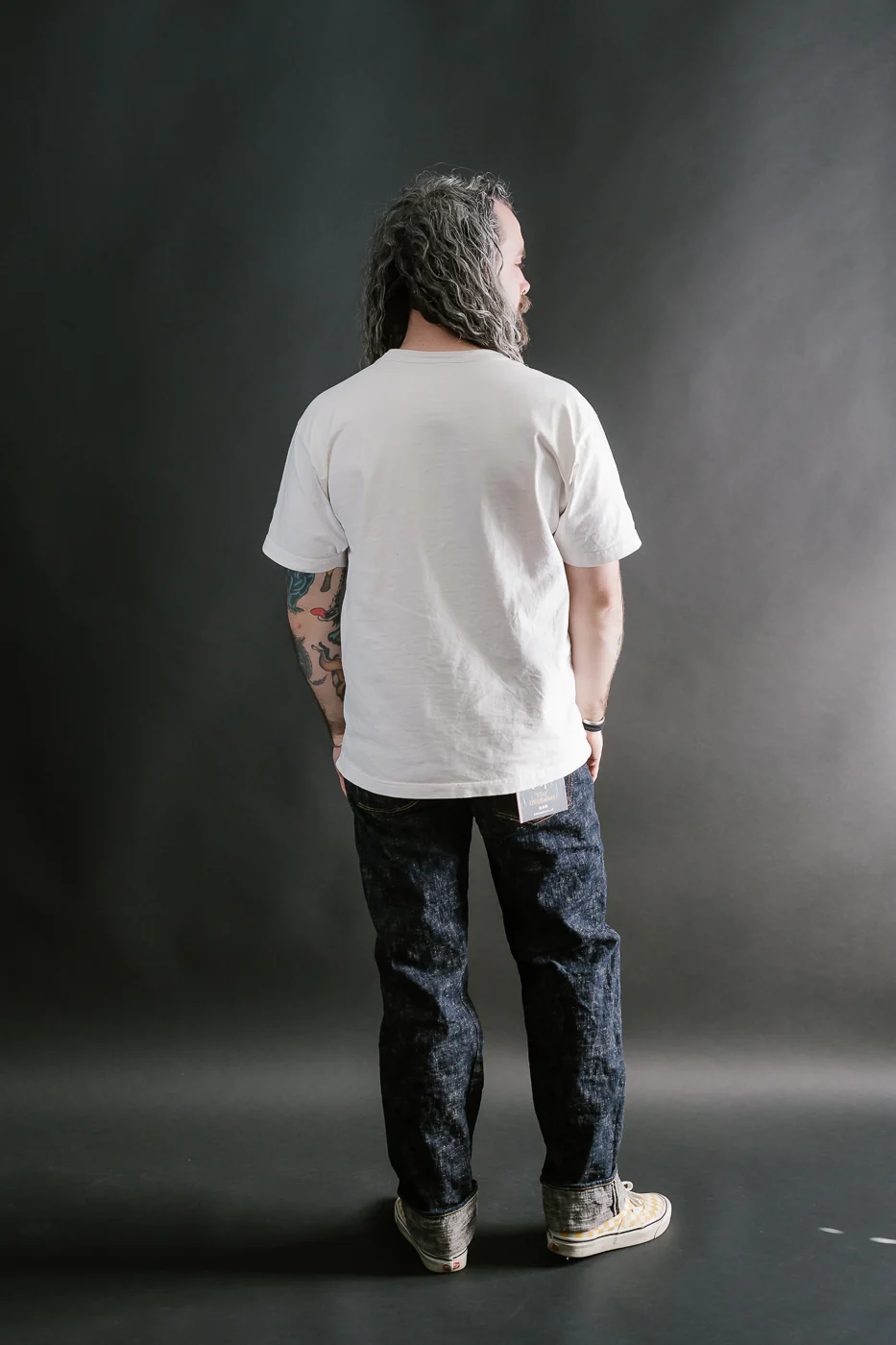 505-KA - 17oz "Kasuri" Slub Selvedge Denim - Retro Style Regular Straight - Image 9