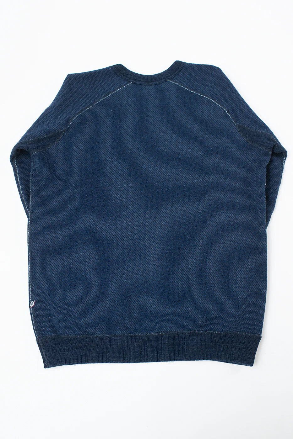 5409-3 - Yarn Dyed Sashiko Sweatshirt - Indigo - Image 5