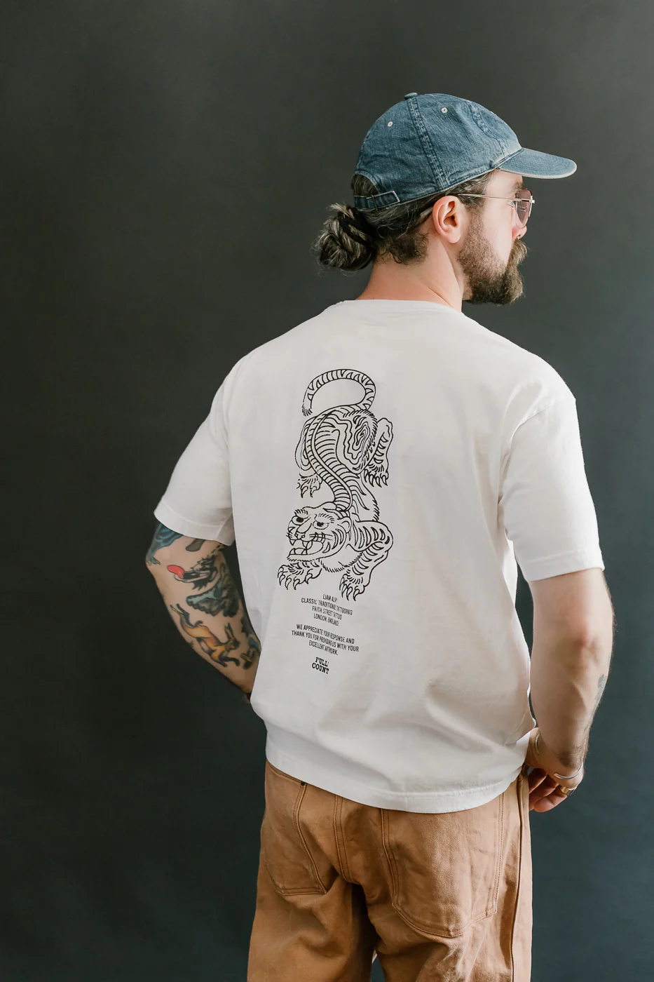 5500PT-14 - Tiger T-Shirt - White - Image 12