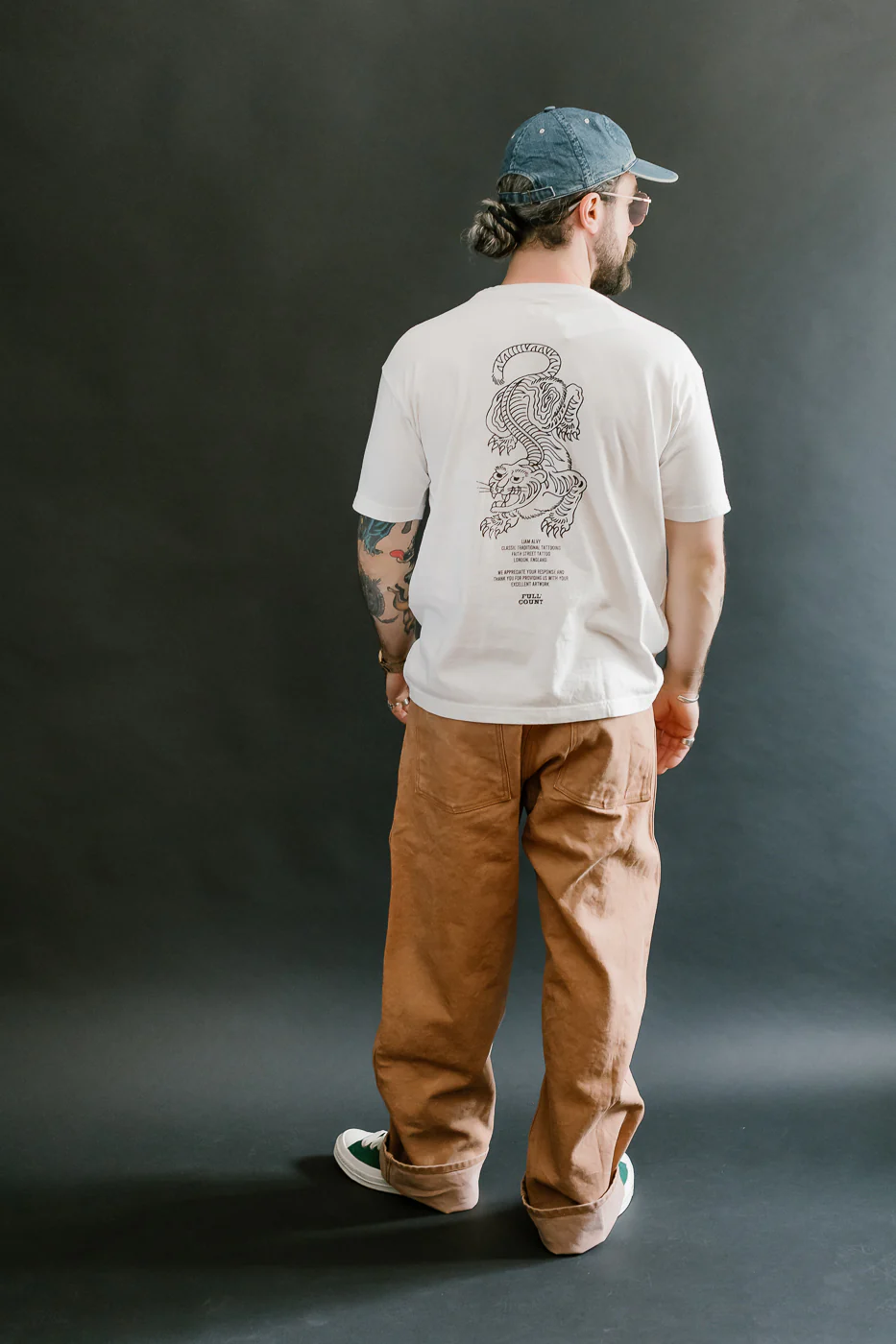5500PT-14 - Tiger T-Shirt - White - Image 8