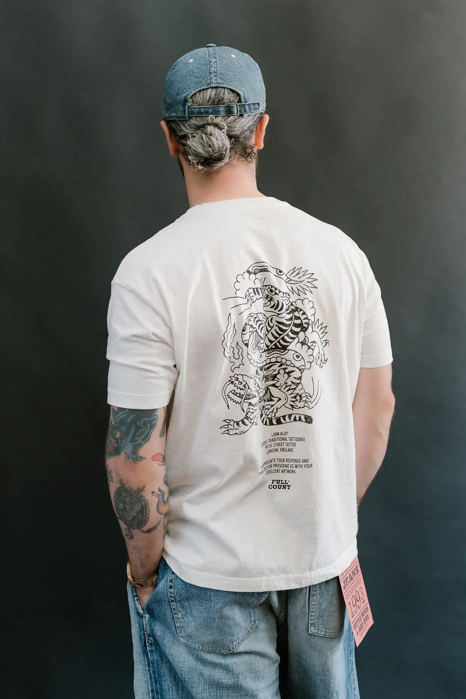 5500PT-15 - Tiger & Dragon T-Shirt - White - Image 13