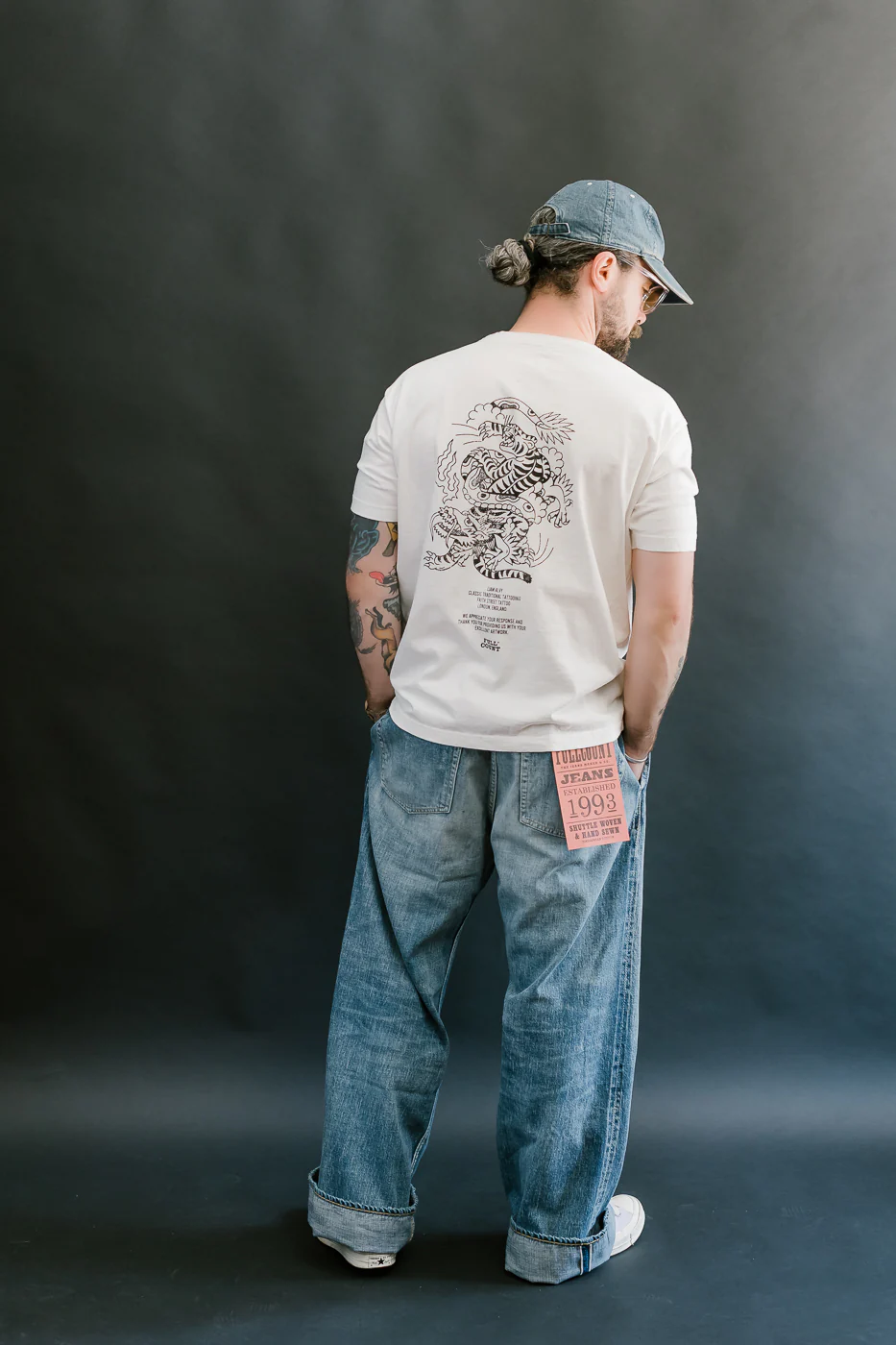 5500PT-15 - Tiger & Dragon T-Shirt - White - Image 9
