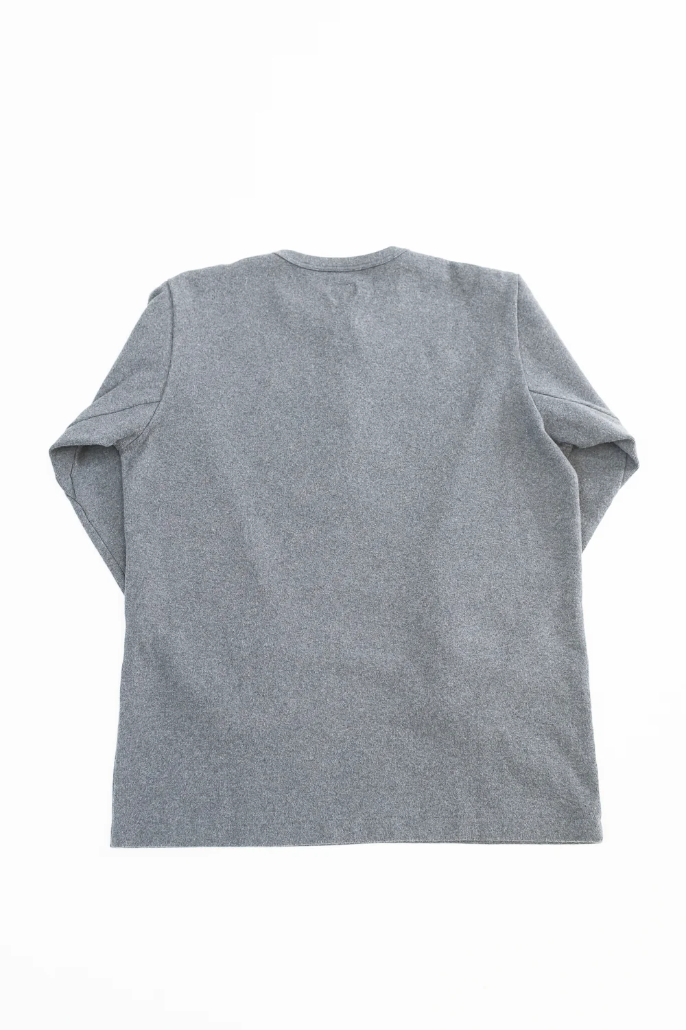 5502H - Cotton Rib Henley Neck L/S Shirt - Charcoal Black - Image 4