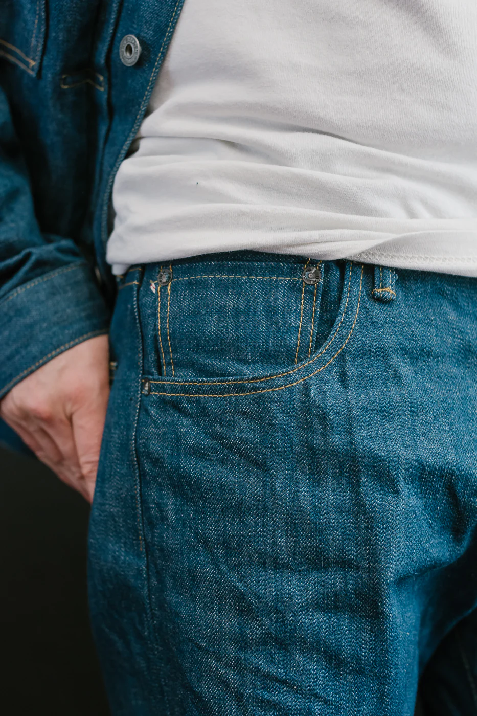 570-OFBD - 13.7oz "Old Faded Blue" Selvedge Denim - Classic Straight - Image 17