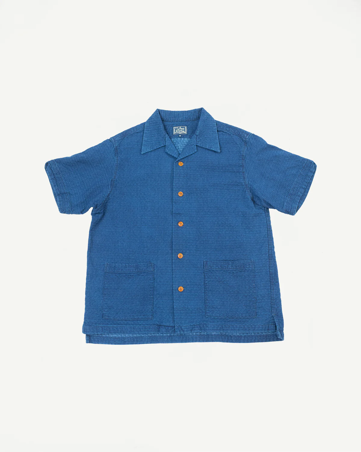 5724U - Dobby Short Sleeve Shirt - Distressed Indigo