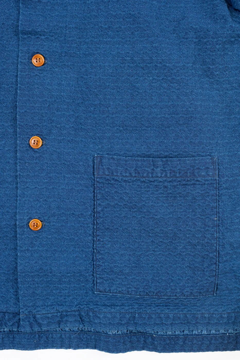 5724U - Dobby Short Sleeve Shirt - Distressed Indigo - Image 3