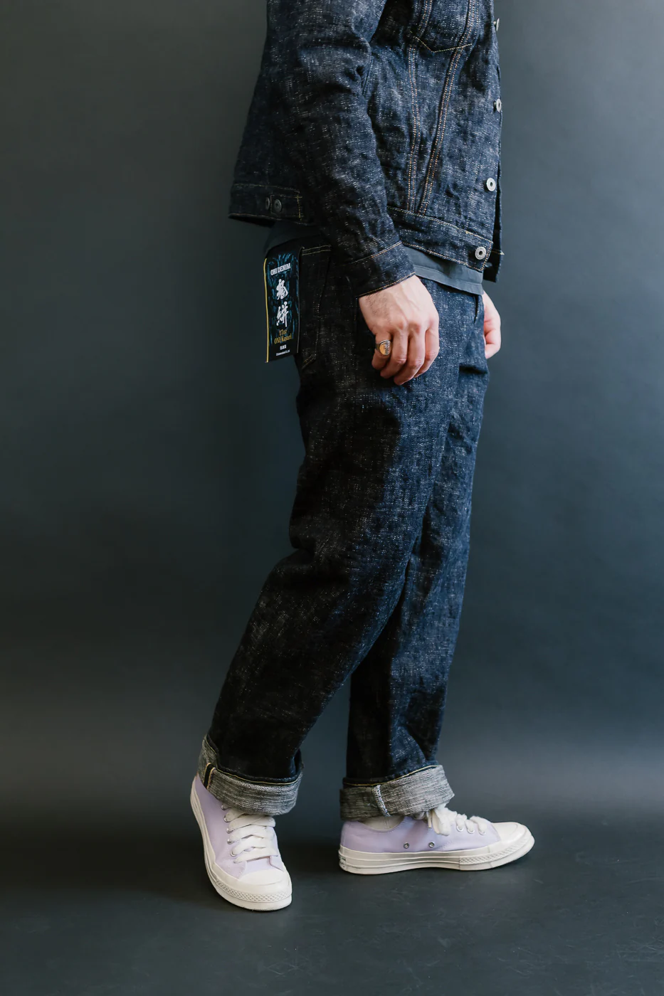 595-KA - 17oz "Kasuri" Slub Selvedge Denim - Retro Loose Straight - Image 13