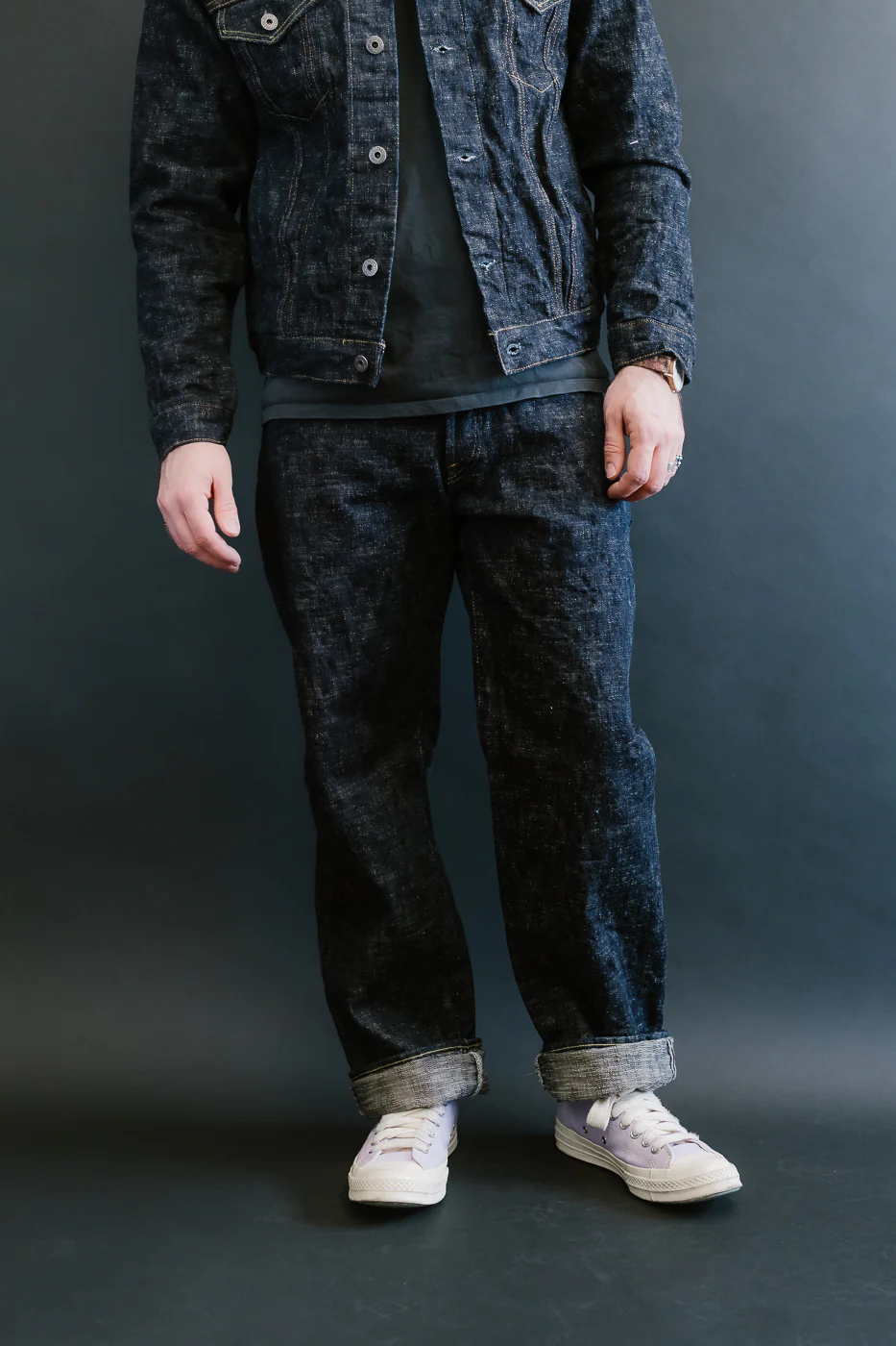 595-KA - 17oz "Kasuri" Slub Selvedge Denim - Retro Loose Straight - Image 17