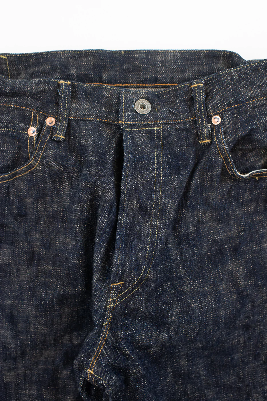 595-KA - 17oz "Kasuri" Slub Selvedge Denim - Retro Loose Straight - Image 3