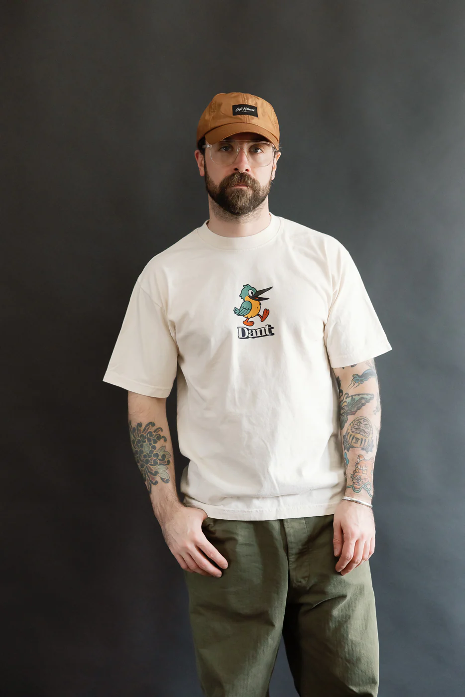 6.5oz - Dant "Kingfisher" T-Shirt - Ecru - Image 10