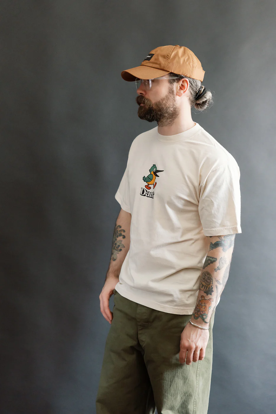 6.5oz - Dant "Kingfisher" T-Shirt - Ecru - Image 11