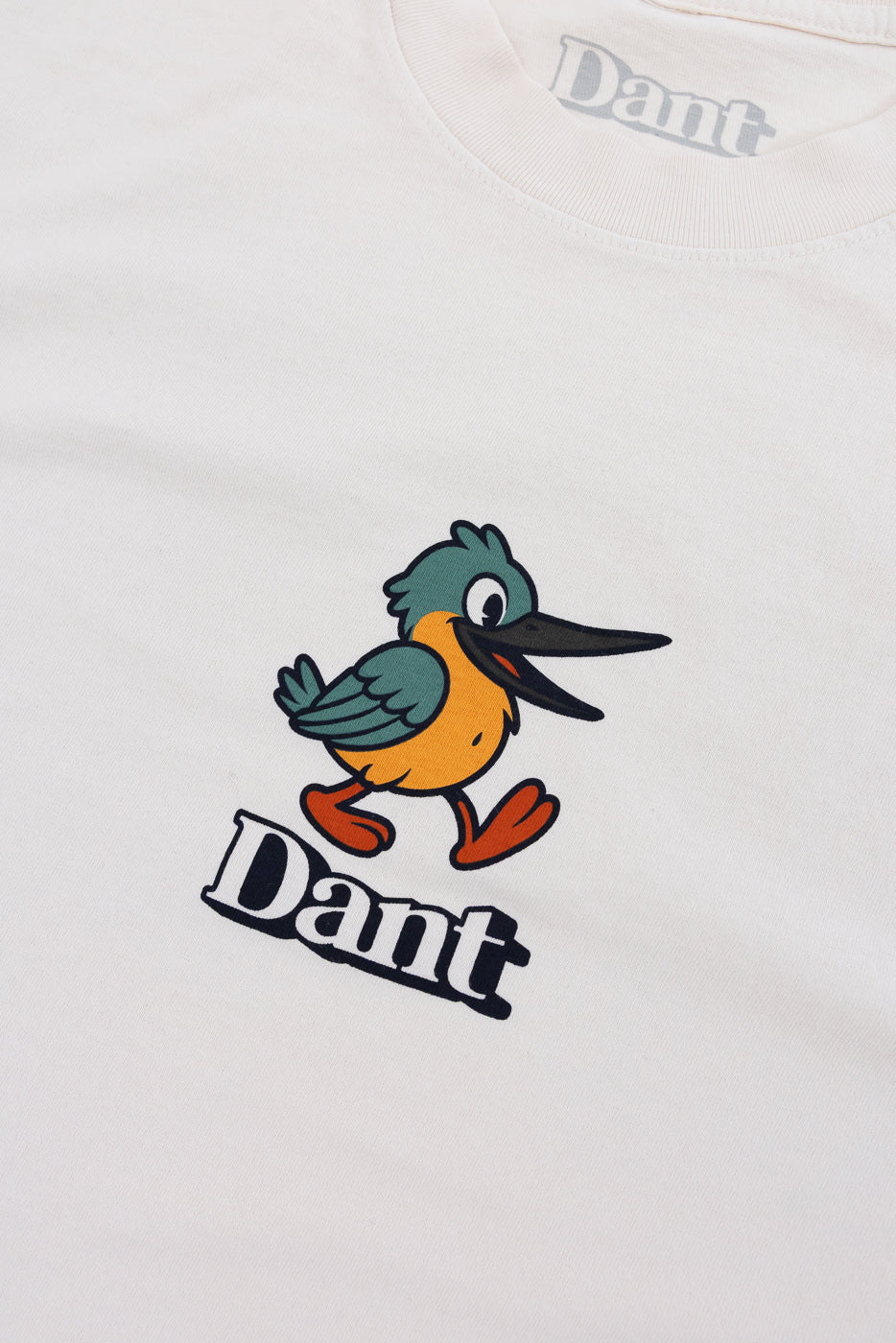 6.5oz - Dant "Kingfisher" T-Shirt - Ecru - Image 3