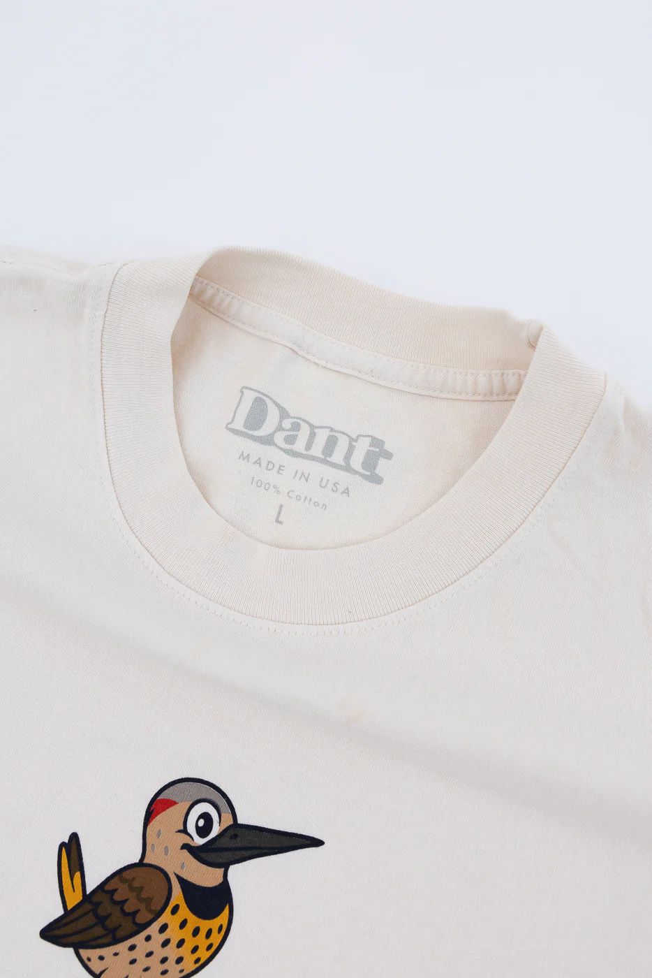 6.5oz - Dant "Northern Flicker" T-Shirt - Ecru - Image 4