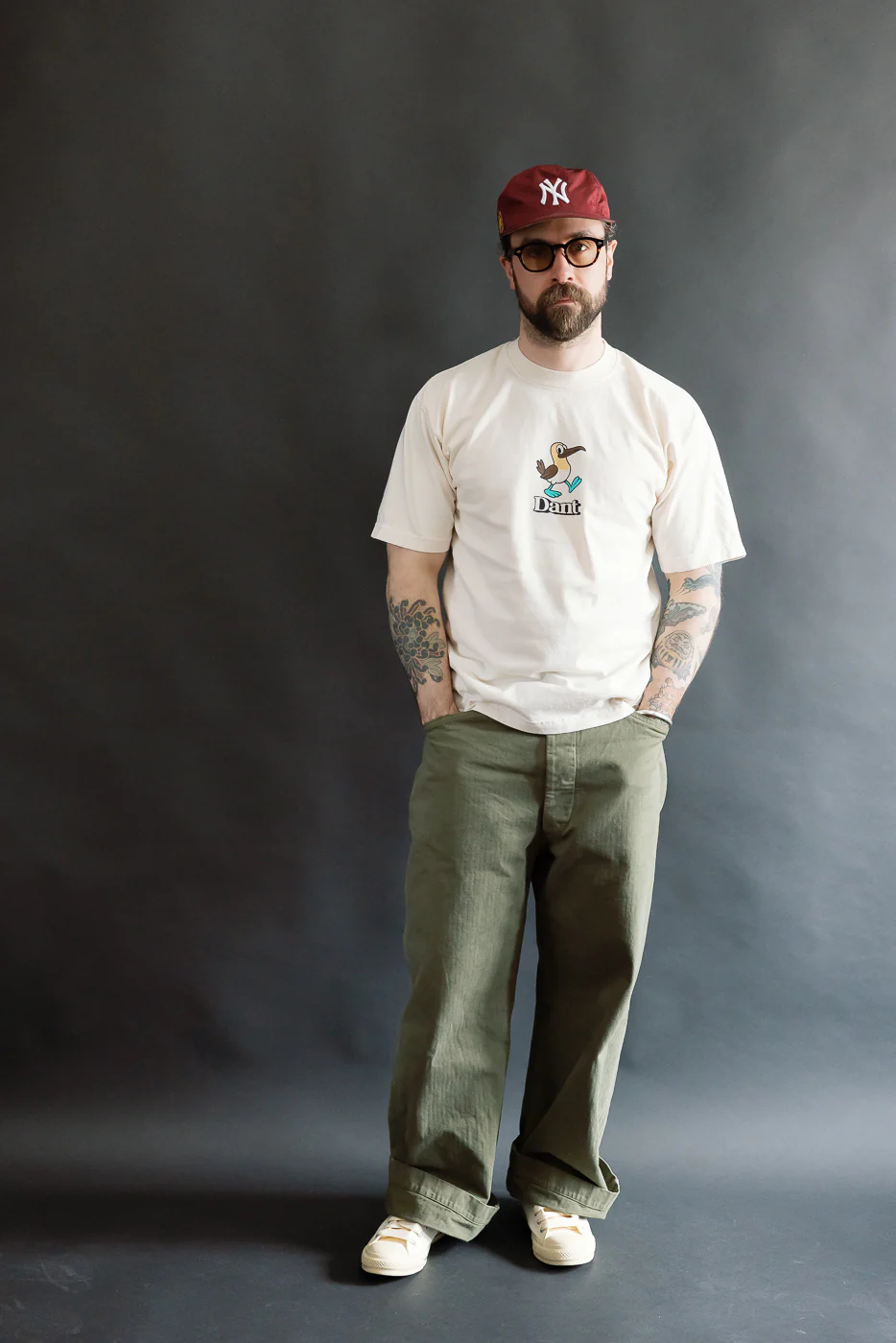6.5oz - Dant "Blue Footed Booby" T-Shirt - Ecru - Image 8