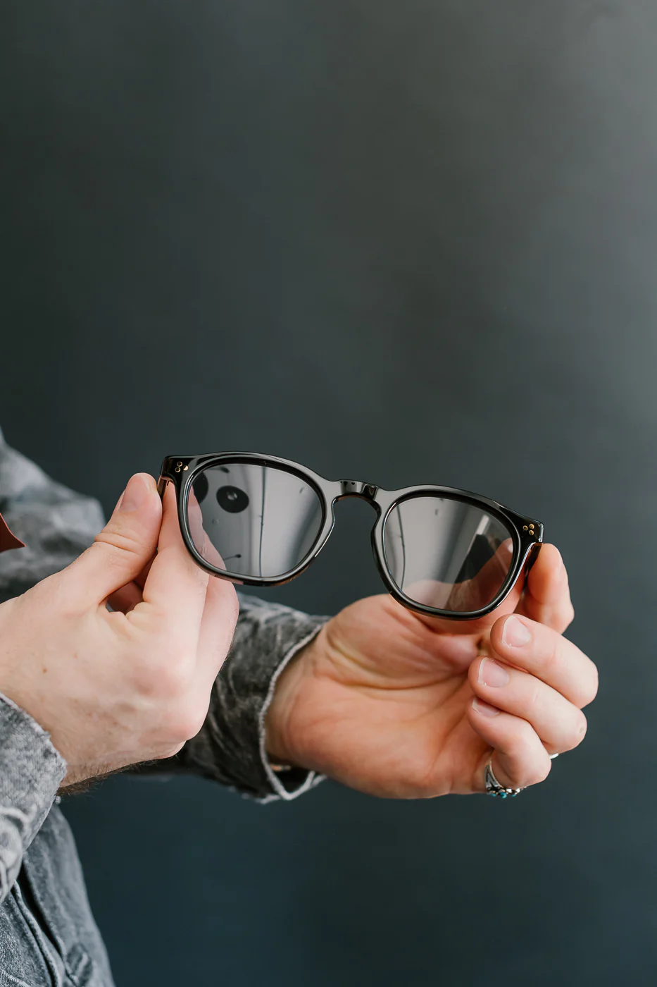 6022-3 - Old Parisien Sunglasses - Black x Black - Image 10