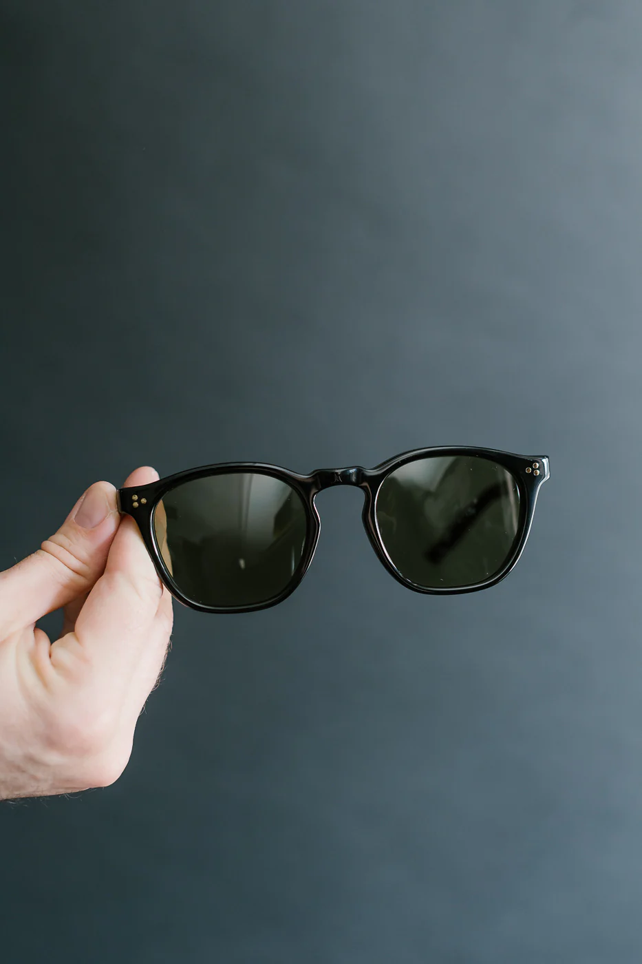 6022-3 - Old Parisien Sunglasses - Black x Green - Image 9