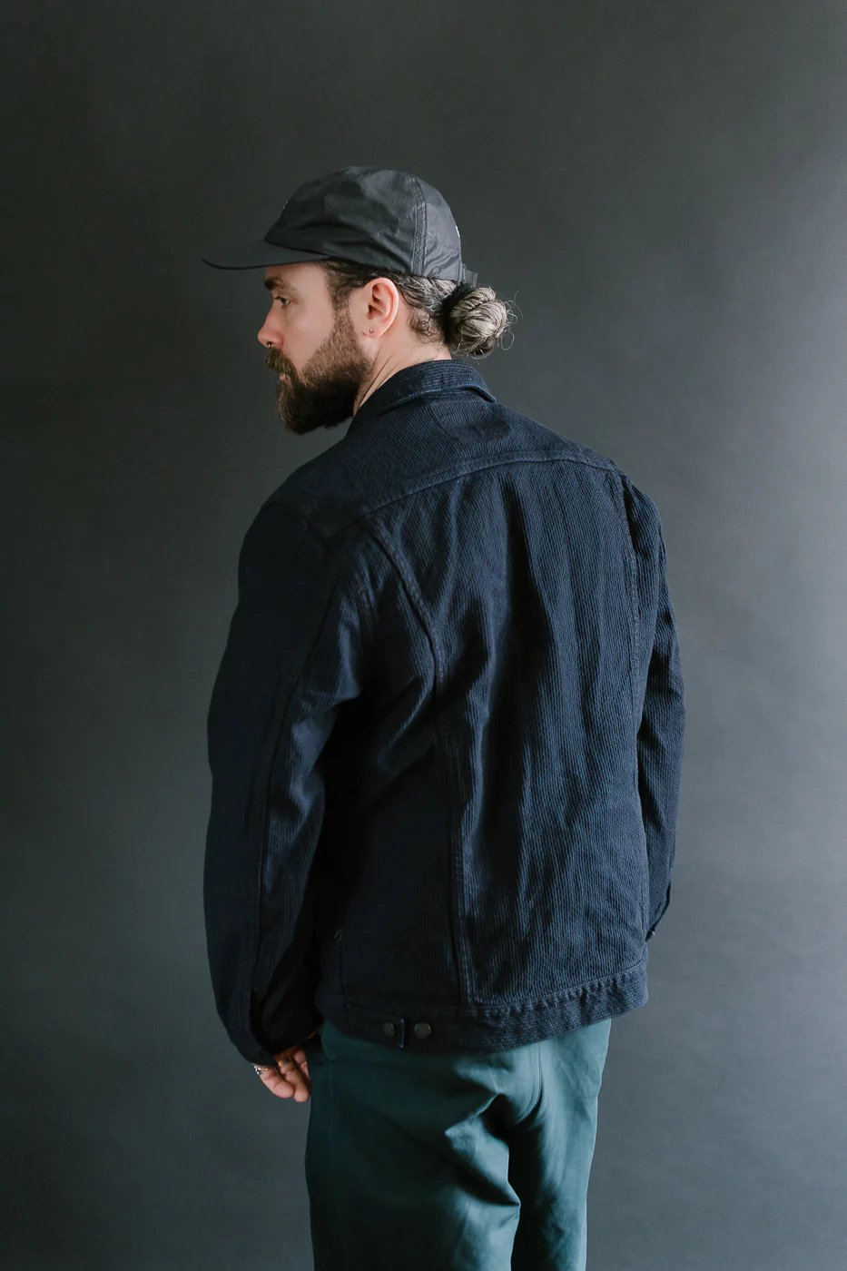 6220-ID - Sashiko Type II Jacket - Indigo x Black - Image 12
