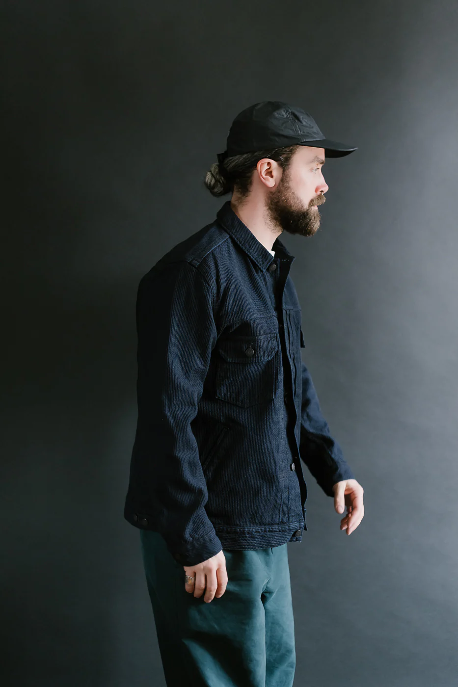 6220-ID - Sashiko Type II Jacket - Indigo x Black - Image 14