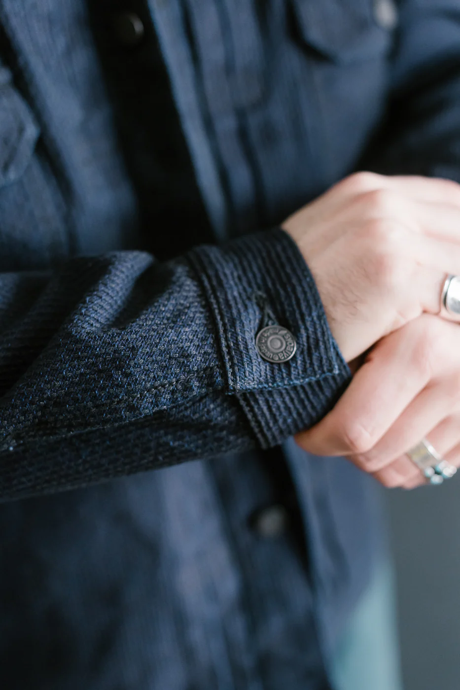6220-ID - Sashiko Type II Jacket - Indigo x Black - Image 18