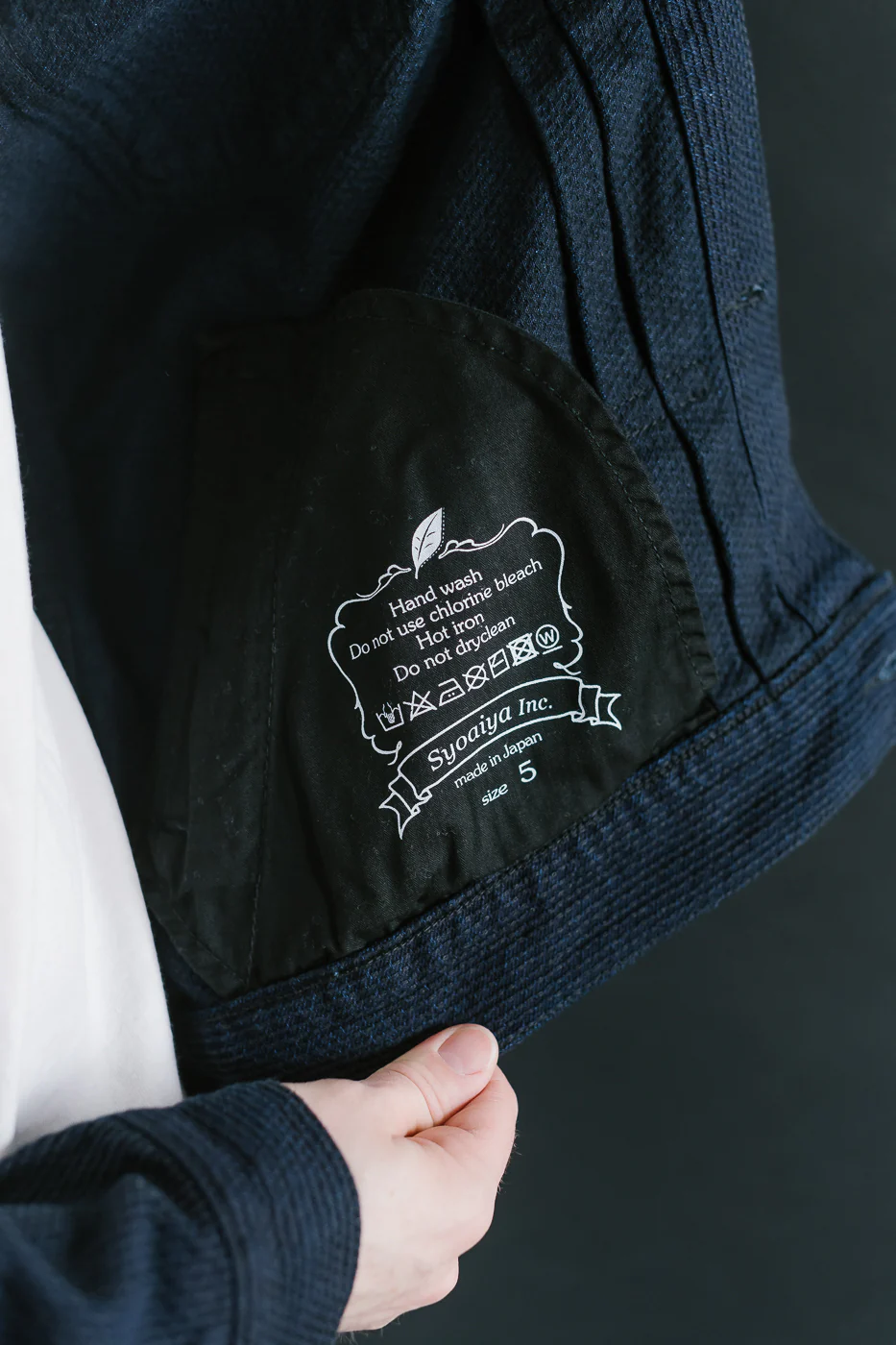 6220-ID - Sashiko Type II Jacket - Indigo x Black - Image 19