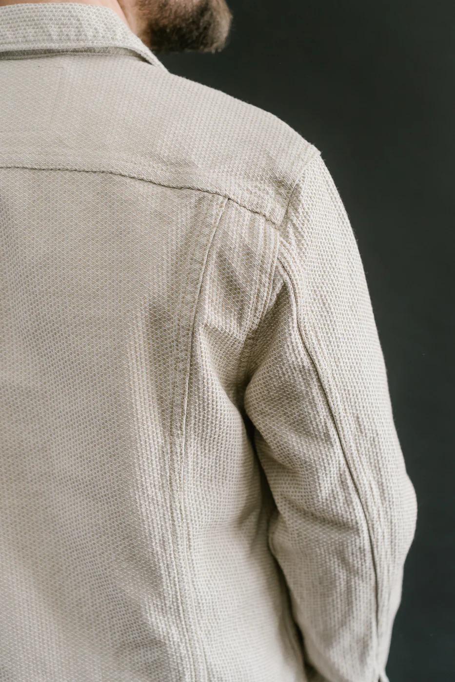 6220-IV - Sashiko Type II Jacket - Ivory x Beige - Image 24