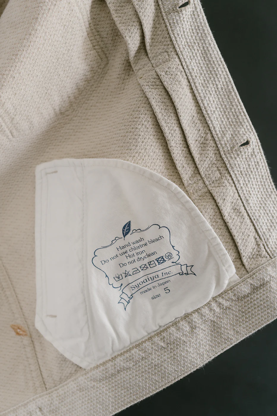 6220-IV - Sashiko Type II Jacket - Ivory x Beige - Image 26