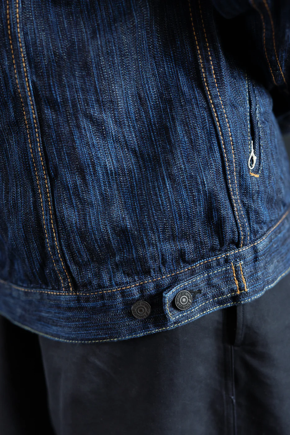 6225-D - 14.5oz "Dark Waterfall" Selvedge Type II Jacket - Indigo - Image 23