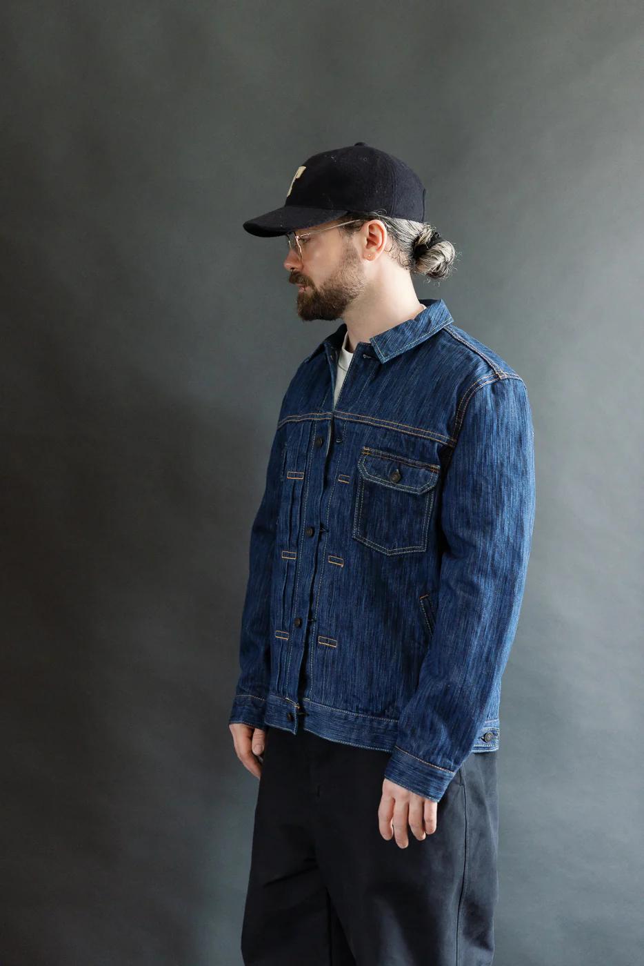 6225-L - 14.5oz "Light Waterfall" Selvedge Type II Jacket - Indigo - Image 17