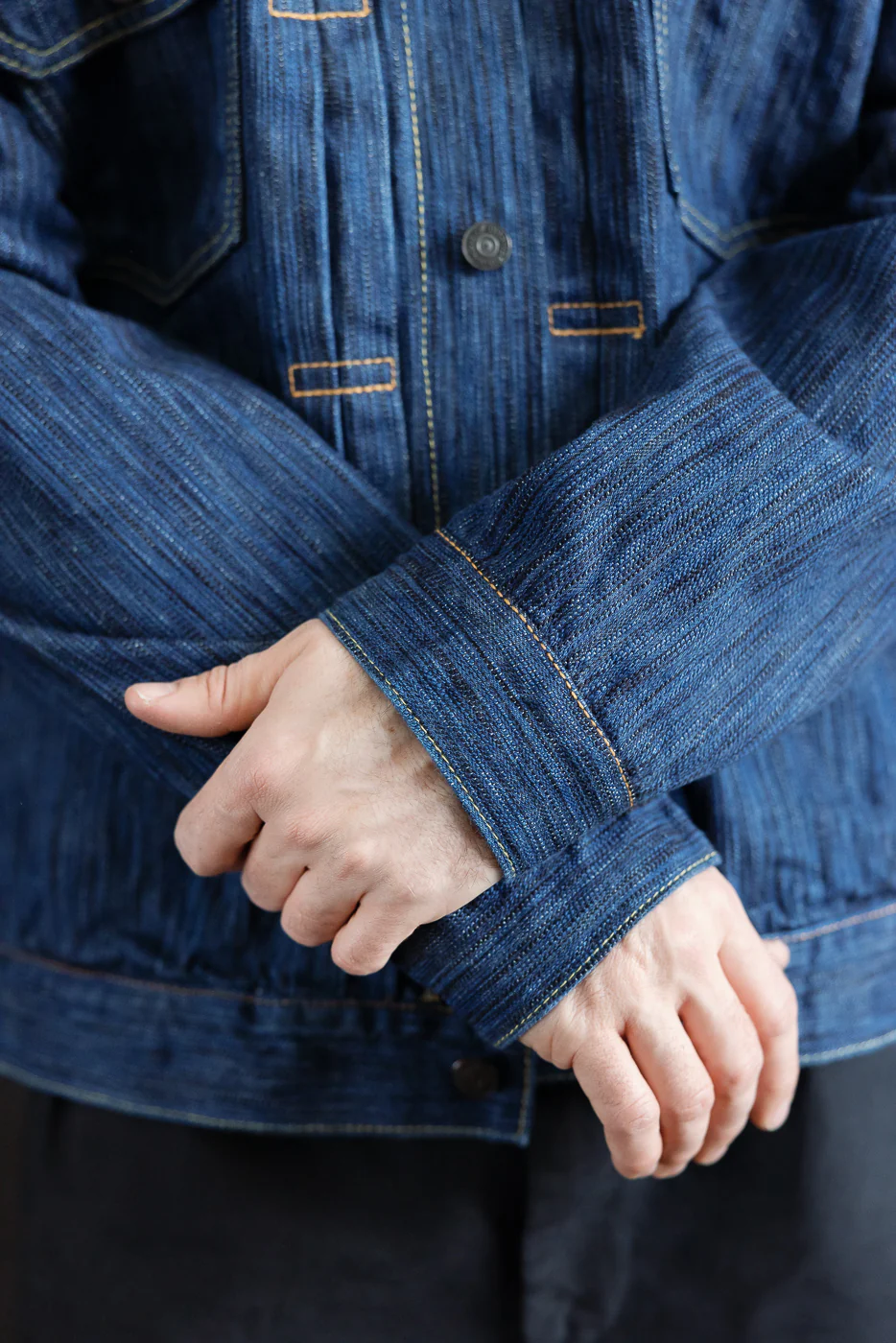 6225-L - 14.5oz "Light Waterfall" Selvedge Type II Jacket - Indigo - Image 19