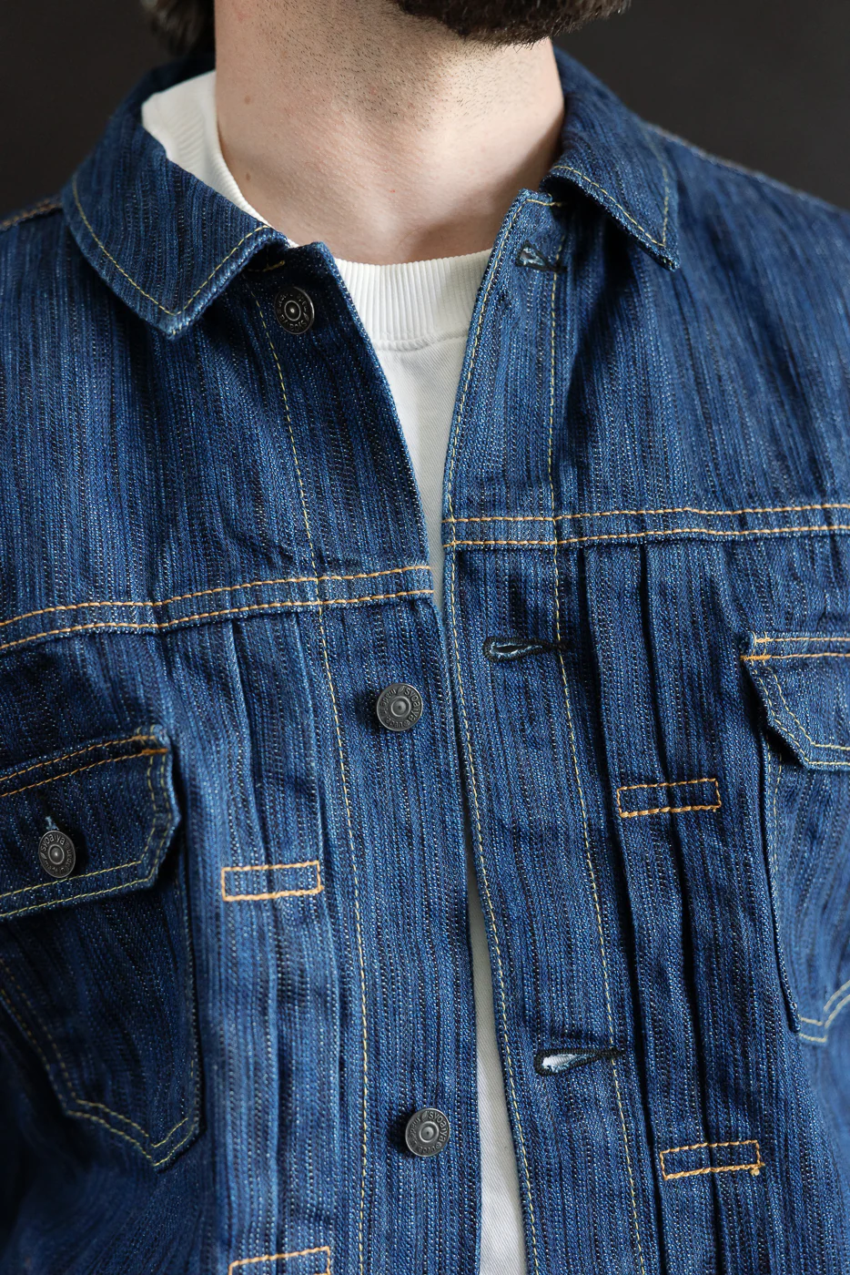 6225-L - 14.5oz "Light Waterfall" Selvedge Type II Jacket - Indigo - Image 20