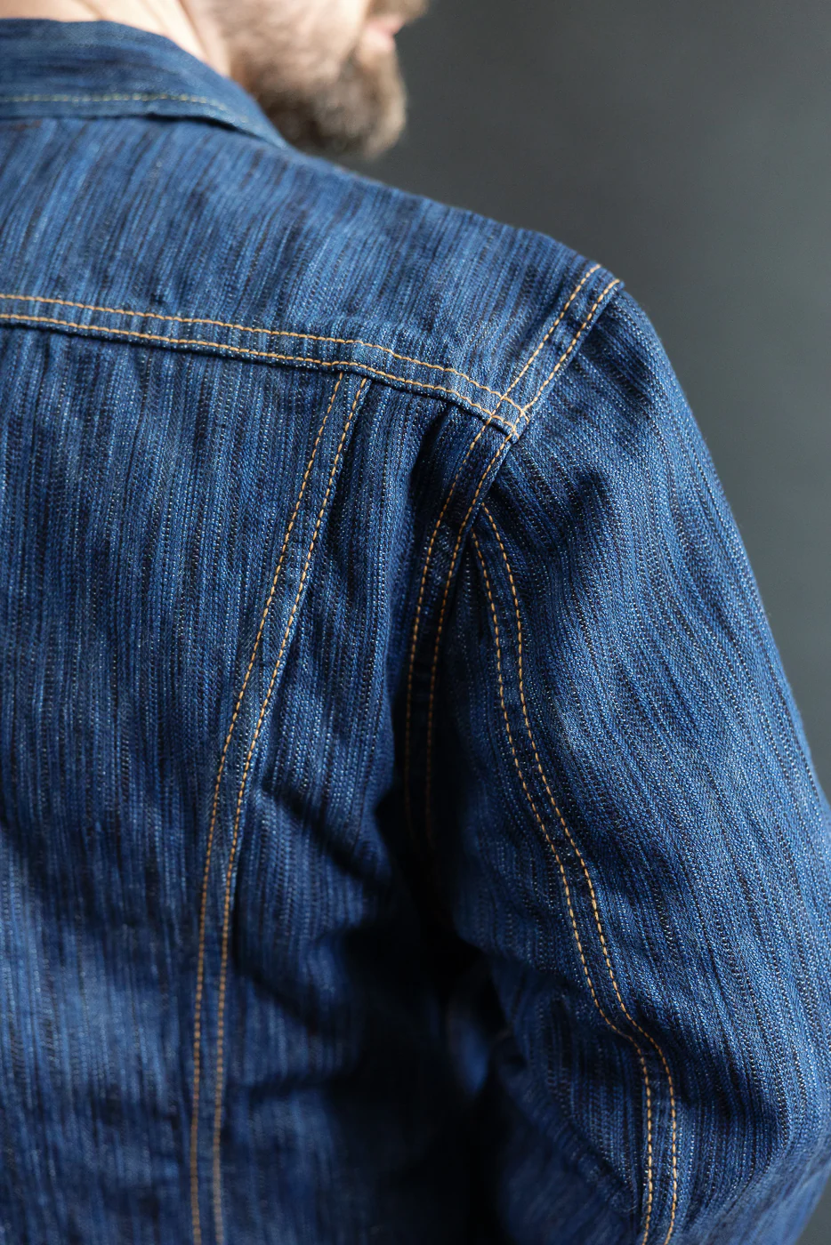 6225-L - 14.5oz "Light Waterfall" Selvedge Type II Jacket - Indigo - Image 23