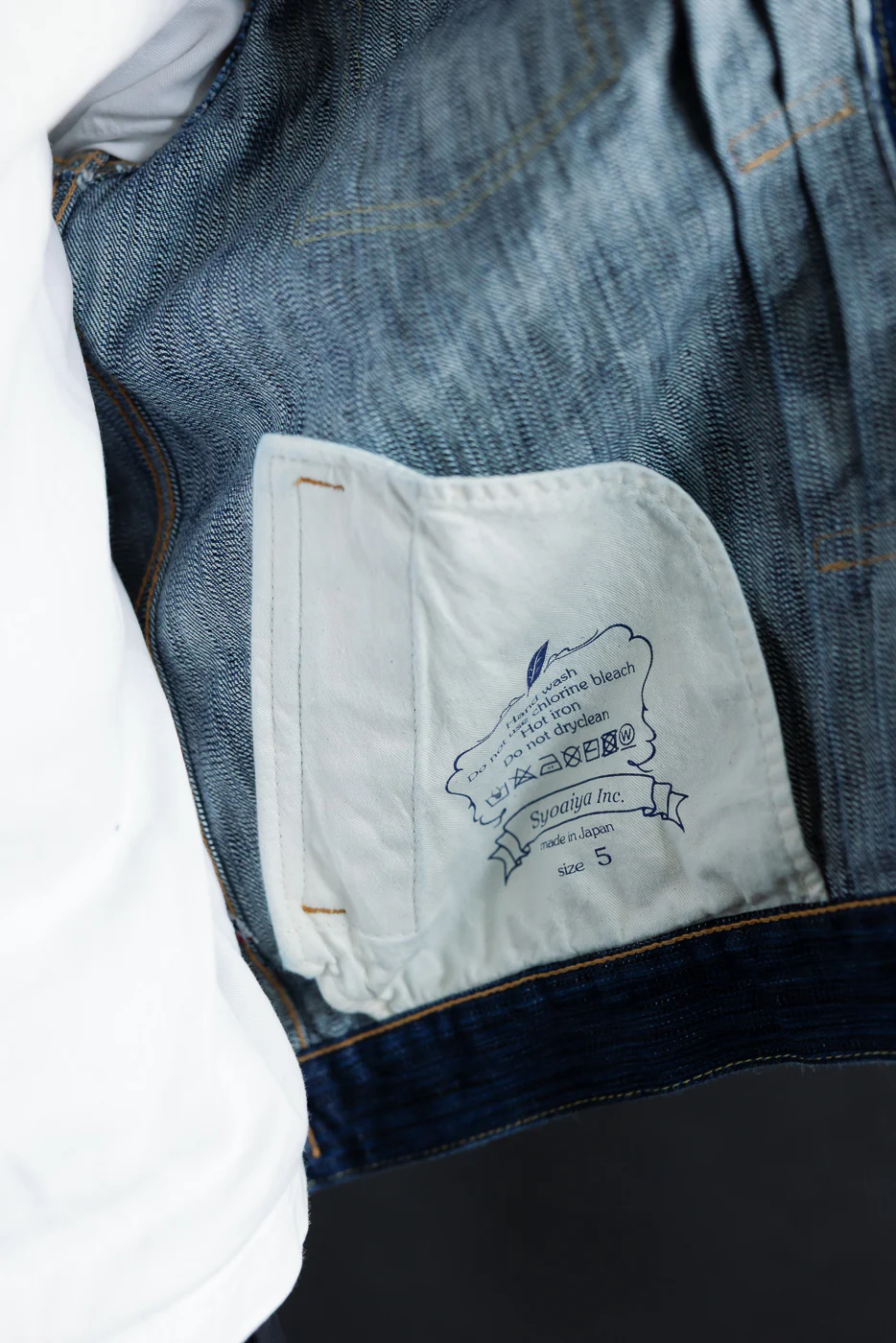 6225-L - 14.5oz "Light Waterfall" Selvedge Type II Jacket - Indigo - Image 25