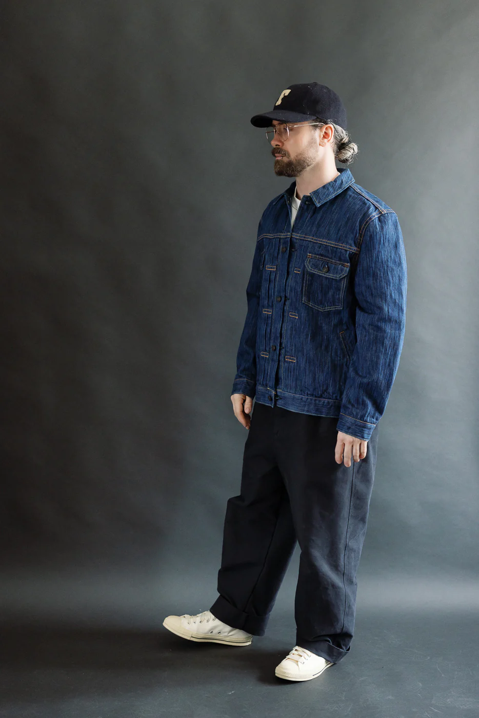 6225-L - 14.5oz "Light Waterfall" Selvedge Type II Jacket - Indigo - Image 9